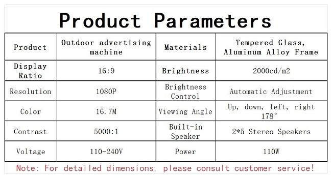 Wholesale 32inch Portable Outdoor Waterproof High Brightness Lcd Display Digital Signage Advertising Display
