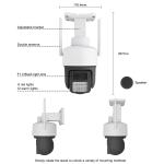 Waterproof Security CCTV With Warning Light Camara de Seguridad Wifi Audio