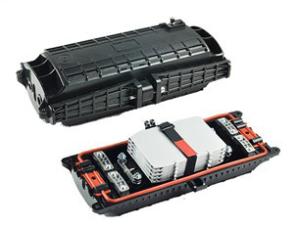 China Horizontal Fiber Optic Joint Closure , Optical Fibre Cable Joint Closure 390×210×120 factory