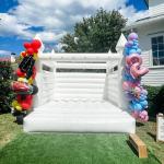 Wedding Pastel Pink Inflatable Bouncy Jump Castle Ball Pit Mini White Bounce