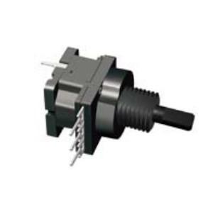 China 16mm rotary potentiometer, carton potentiometer with metal shaft, potentiometer with switch factory