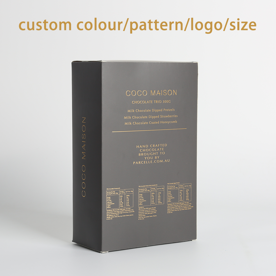 Paperboard Reserve Tuck End Gift Box Chocolate Food Packaging Boxes With Lamination