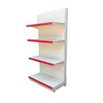 Display Gondola Supermarket Shelf High Quality Fashion White Metallic Steel