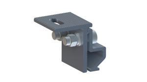 China Anodized Frameless Standing Seam Solar Panel Clips Aluminum Corrugated Roof Brackets factory