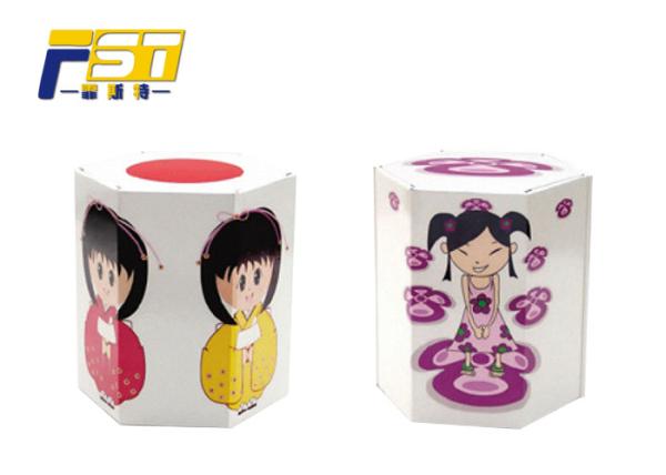 Home / Office Cardboard Box Furniture , 4C Offest Printing Children's Cardboard