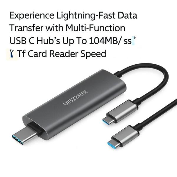 China Experience Lightning-Fast Data Transfer with Multi-Function USB C Hub's Up To 104MB/s Sd/Tf Card Reader Speed factory