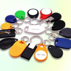 China MF1K Chip RFID Id Card Keychain 13.56 MHz 5.8 Gms With UID Number Printing factory