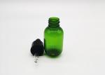 Green PET Plastic 30ml Essential Oil Dropper Bottle Cosmetic Packaging
