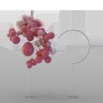 Aluminum Frame Baby Shower Backdrop Decorations For Parties Open Arch