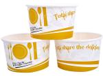3oz 5oz Branded Ice Cream Cups / Bowls For Ice Cream Shop , Eco - Freindly Ink