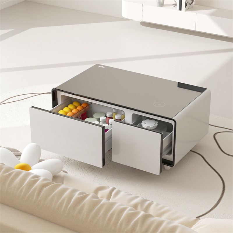 Household Electric Mini Fridge with Multifunctional Frozen Drawer and Wireless