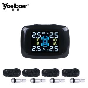 China Gauge Wireless Tire Pressure Monitoring System Solar Power TPMS Sensor Infineon Chip on sale