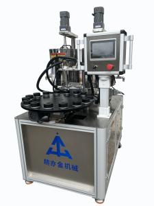 China Cosmetic Lipbalm Cream Filling Machine Double Color Cream Jar Filling Machine With AC Motor factory