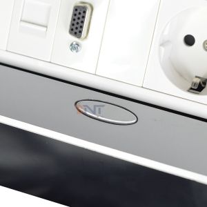 Aluminum Alloy Pop-up Tabletop Power Socket EU power socket with Modular