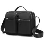 Adjustable Gray Mens Sling Bag Big Nylon Crossbody Bag Custom Printing