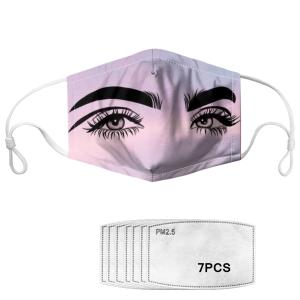 China Recyclable Polyester Anti Pollution Printed Face Mask For Daliy Use factory