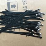 Uv Solar Ss304 / Ss316 Epoxy Coated Stainless Steel Cable Ties 100 Pcs / Bag