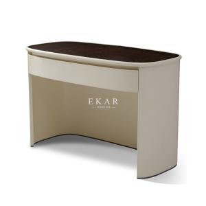 China Leather High Gloss Table Top Makeup Simple Design Modern Dressing Table factory