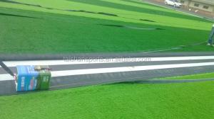 China 8000 Dtex 140 Stitches/M 55mm Football Synthetic Turf Low Maintenance And Easy Installation factory