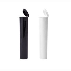 Packaging PP Plastic Childproof Containers Black White Custom Reusable Preroll
