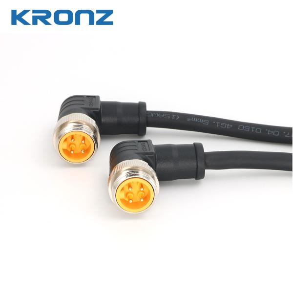Black Contact Carrier Material 7/8'' Connector With Brass Contact Nut Material
