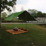 PU5000mm 190T Polyester 0.78kg Lightweight Camping Tarp