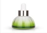 30ml Luxury Turquoise Dome Glass Dropper Bottle For Cosmetic Packing