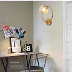 Post-modern Simple interior Wall Lamp Glass Bedroom Light luxury Round Corridor