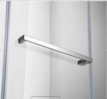 Frameless Three Panel Sliding Glass Door Clear Hinge Swing