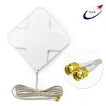 35dBi White Wallhang Antenna SMA Male Connector for 4G LTE Modem WiFi Router