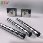 Round 304 Stainless Steel Welded Spiral Tube Anti Corrosion For Stair Railing