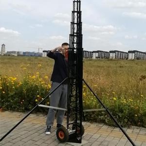 China Portable 30M Aluminum Wire Guyed Winch Up Tower factory