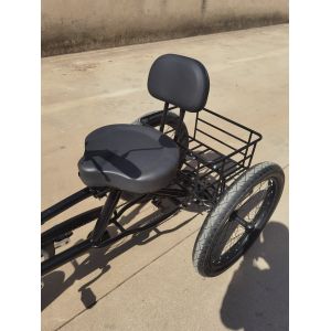 High Carbon Steel Frame 7 Speeds Cargo Trike With 24inch Thick Aluminum Alloy