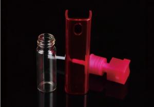 China Square Perfume Pump Sprayer , 20ml Beautiful Color Perfume Crimp Pump factory