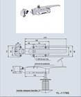 YL-1178S Release Handle P1 Cold Room Door Lock Safety Latch Zinc Alloy Material