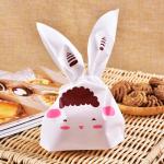 Happy Easter Disposable Plastic Candy Cello Bag Clear Packaging Easter Bunny