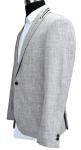 Strips Slim Fit Tailored Suits All Season Men'S Light Grey Mel Decorative