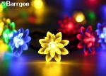 Outdoor Colorful Solar LED Christmas Lights Flower Waterproof String 0.15M Lamp