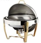 480*458*460mm Stainless Steel Cookwares Round Roll Top Cheffing Dishes 6.8L SO