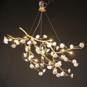 China Customized Flower Petal Chandelier 1 - 2 Years Warranty 50000 Hours Lifespan factory