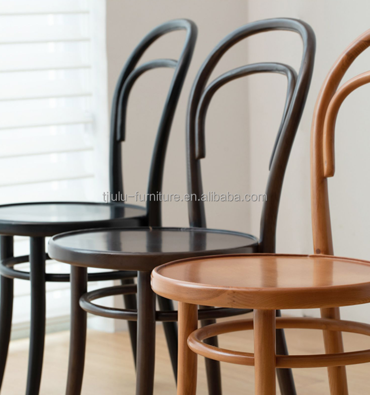 Nordic Rattan Dining Chairs Wooden High Back Banquet Chairs in Mid-Century Modern Style with Solid Wood Bistro Chair