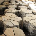 Natural stone High Hardness Natural Slate Meshed Flagstone Paver Tile For