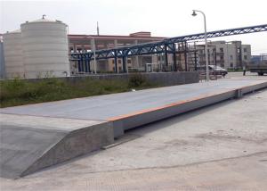 China 3x25m Size Electronic Lorry Weighbridge Large Screen Display With Steel Ramps factory