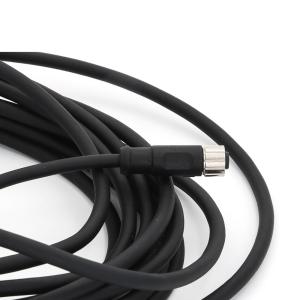China Straight Female M8 5 Pin Connector Pre Assembled Cable Customized Length B Code factory