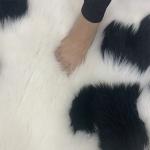 6ft Sheepskin Cushion Pads Fluffy Fur Carpet For Bench