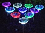 Solar optical fiber jellyfish Lights Outdoor Lawn Park Decoration Lamp LED