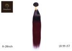 Fashion 8-14 inch 1b99j pre Colored Human Hair Bundles for party