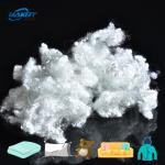 White Color Virgin Hollow Conjugated Siliconized PSF Fiber 7D×64mm