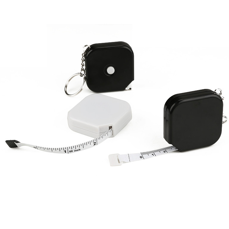 Wintape Name Personalized Handcraft Meter Square Shape Smooth Pull And Retract Mechanism Measures Tape With Keychain