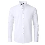 Shirt Free Ironing Long Sleeve Elastic Business High-End Men′s Shirt Hot Selling